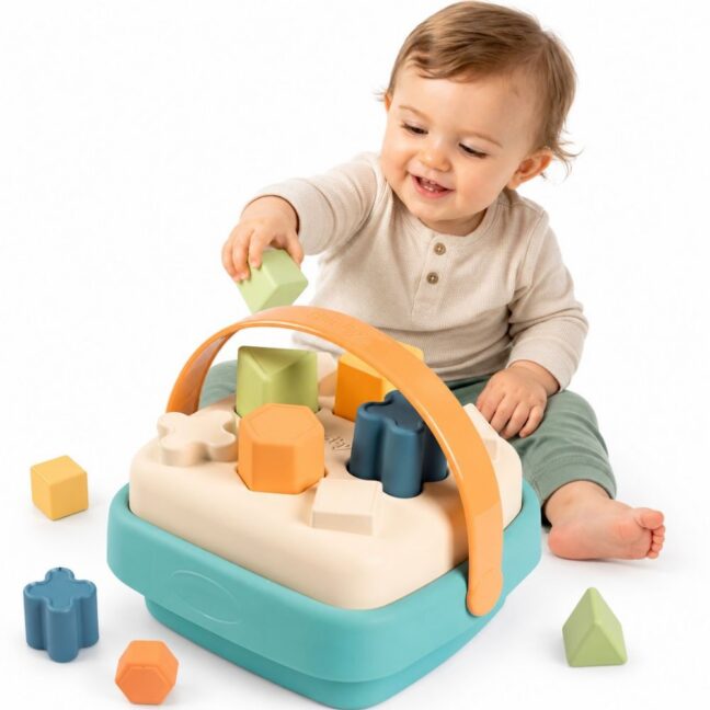 smoby väike roheline sorteerija – detailvaade