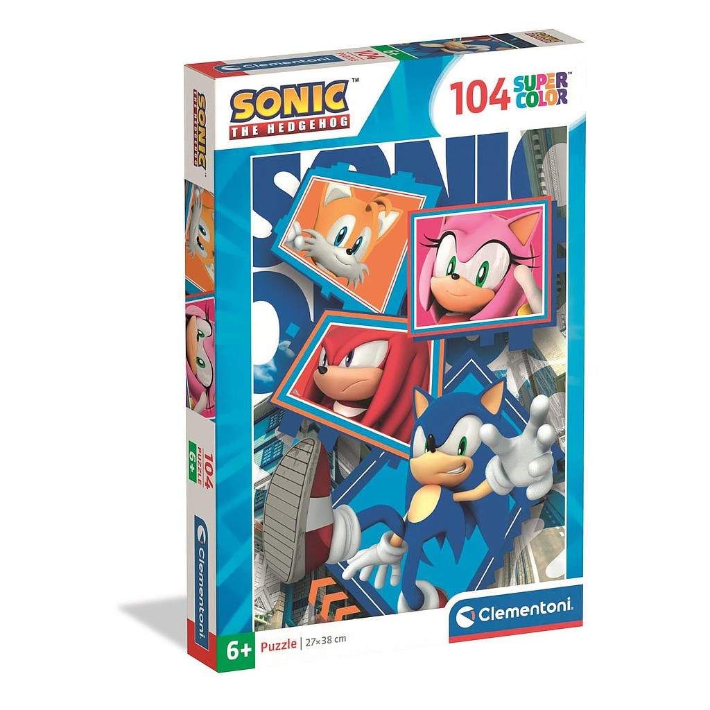 Sonic the Hedgehog 104-osaline pusle Clementoni – tootepilt