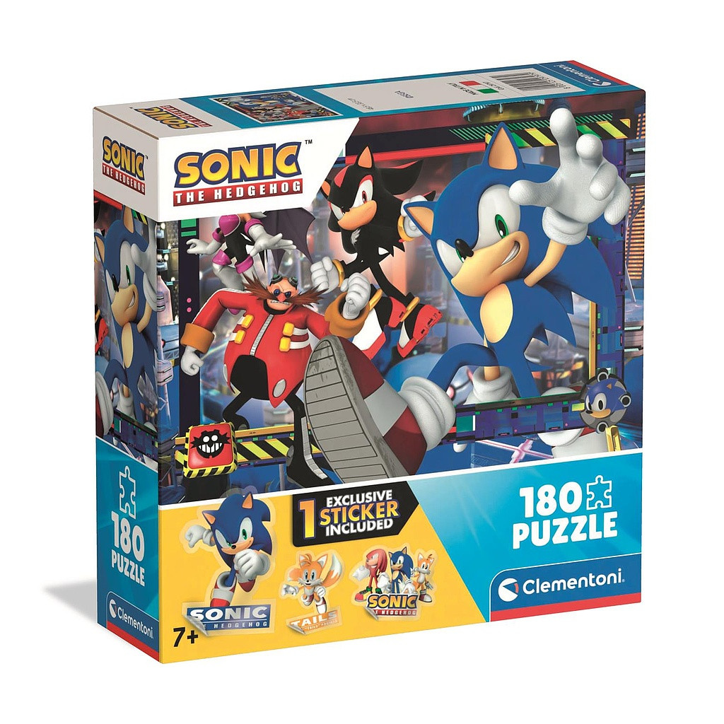 Sonic the Hedgehog 180-osaline pusle Clementoni – tootepilt
