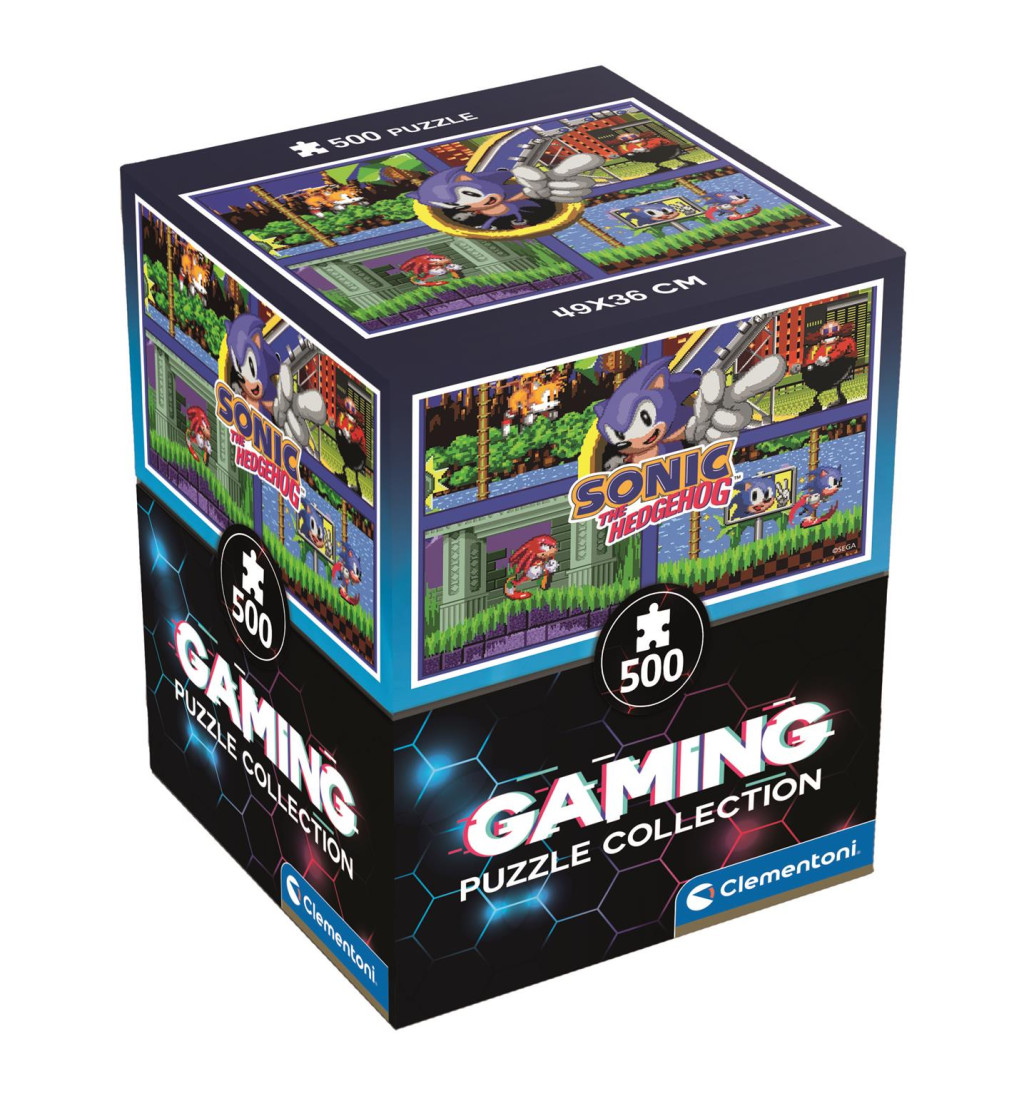 Sonic the Hedgehog 64 Bit Fast 500-osaline Cube pusle Clementoni – tootepilt