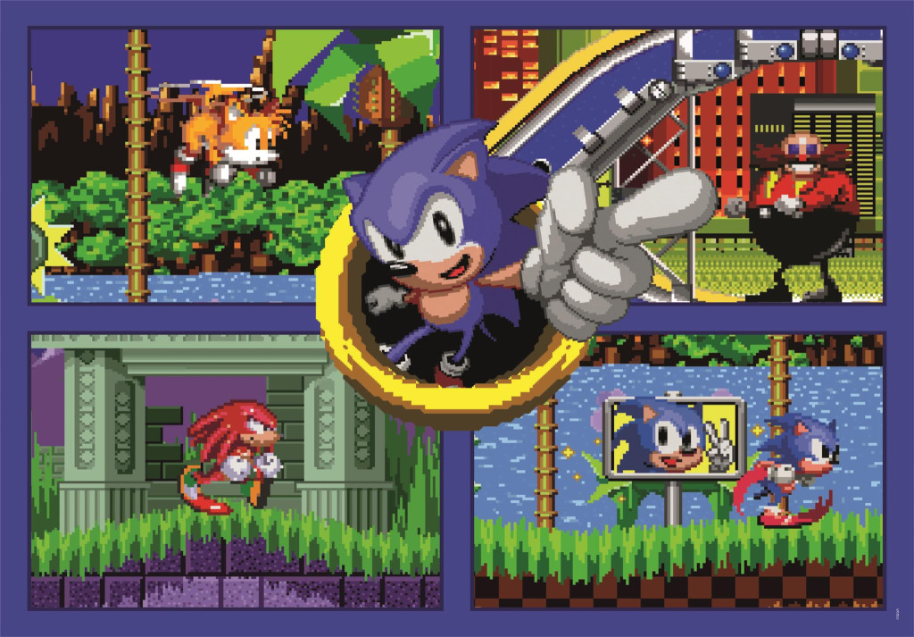 Sonic the Hedgehog 64 Bit Fast 500-osaline Cube pusle Clementoni – detailvaade 2