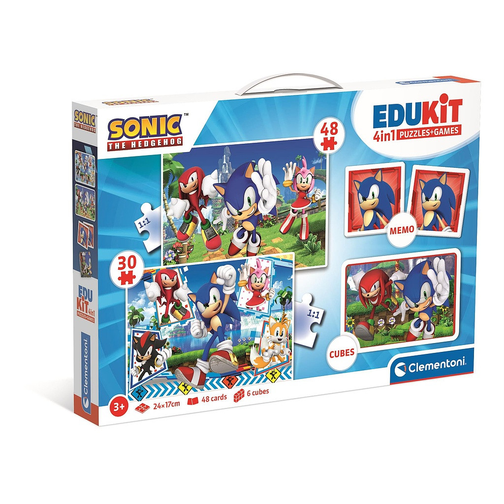 Sonic the Hedgehog Characters 4 in 1 mängukomplekt Clementoni – tootepilt