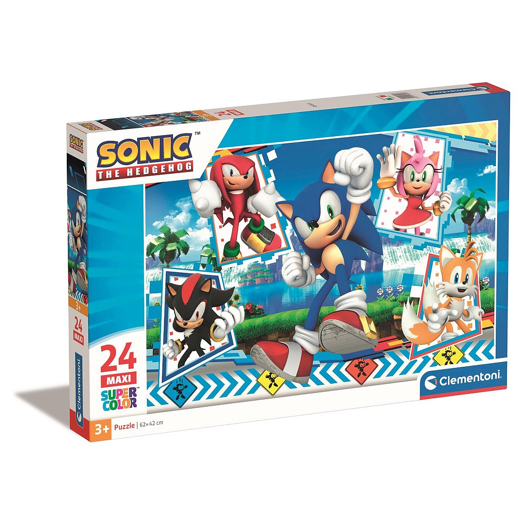 Sonic the Hedgehog Green Hill 24-osaline maxi pusle Clementoni – tootepilt