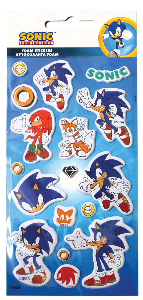 Sonic the Hedgehog Ring reljeefsete vahtkleepsude komplekt – tootepilt