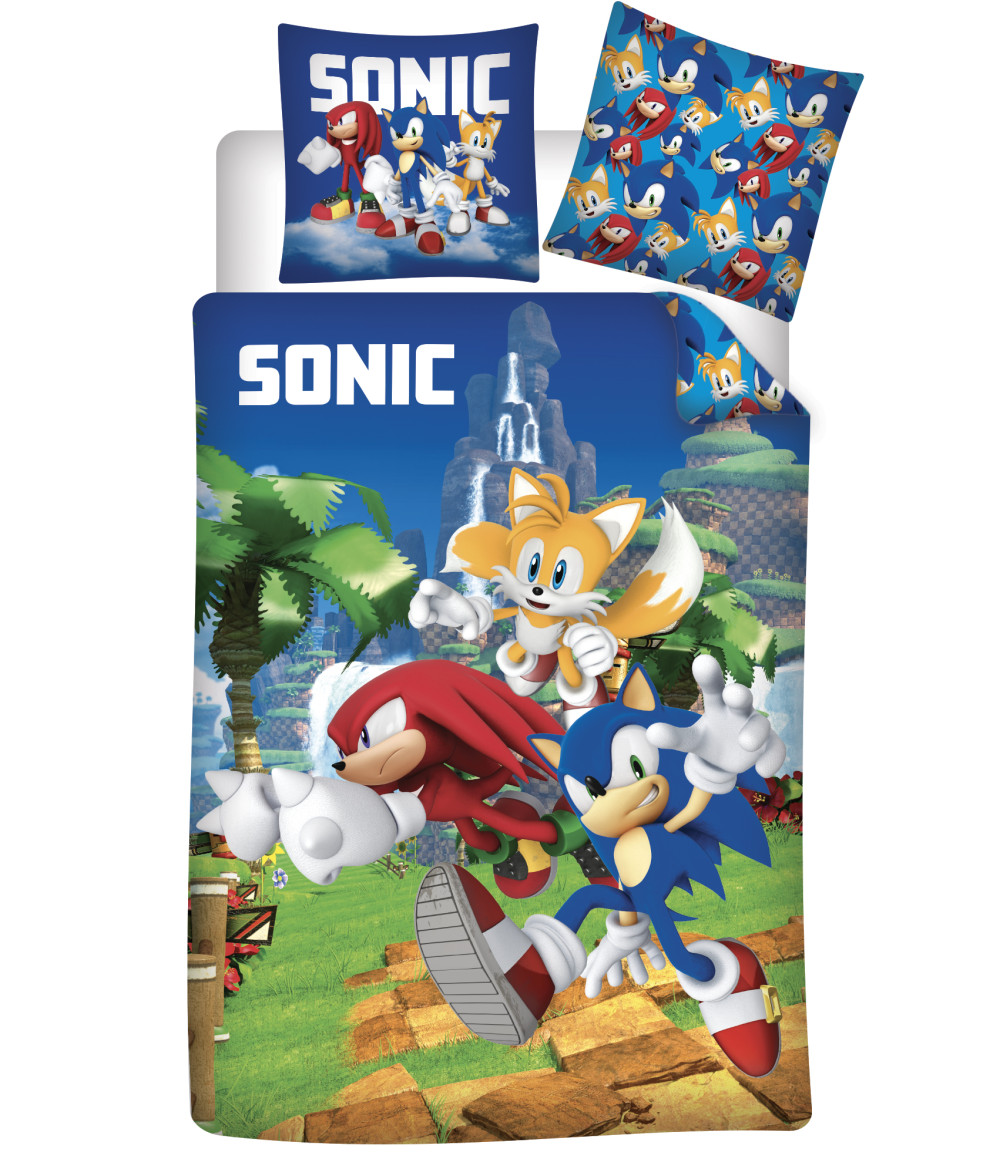 Sonic the Hedgehog Speedy Dreams Children's bedding 100x135 cm, 40x60 cm – tootepilt