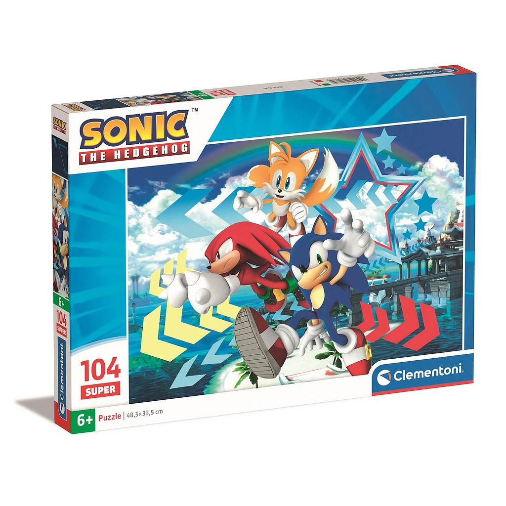 Sonic the Hedgehog Star 104-osaline Clementoni pusle – tootepilt