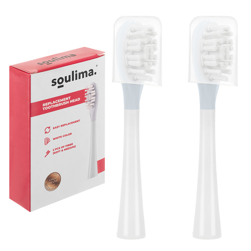 Soulima hambaharjapead 26929, 2 tk, valged