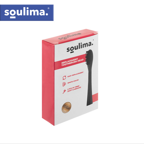 Soulima hambaharjapead 26932, 2 tk, mustad
