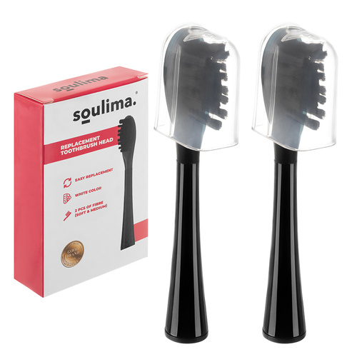 Soulima hambaharjapead 26932, 2 tk, mustad