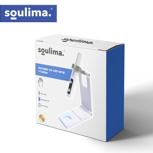 Soulima kaasaskantav UV/LED-küünelamp hoidikuga