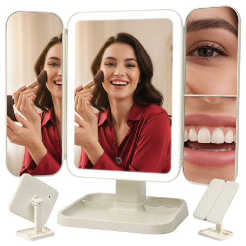 Soulima kokkupandav LED-meigipeegel 26952