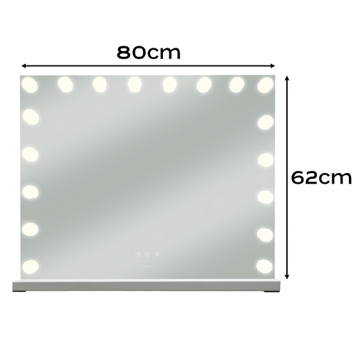 Soulima LED-meigipeegel Hollywoodi stiilis valgustusega.
