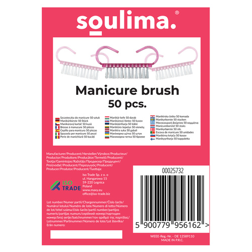 Soulima maniküüriharjad 25732, 50 tk