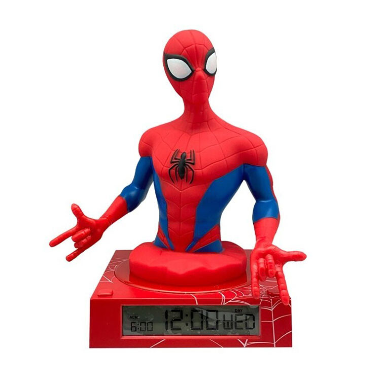 Spiderman 3D-öölamp ja äratuskell – tootepilt