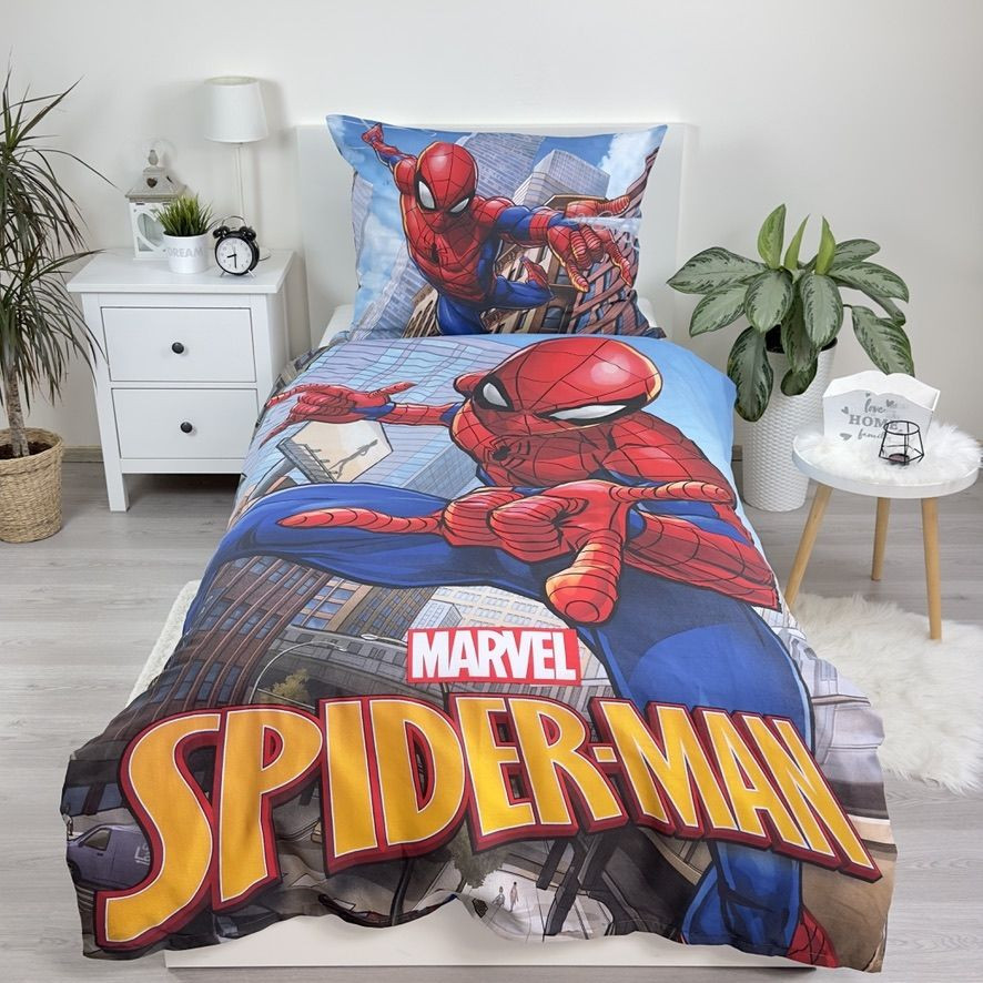 Spiderman City Glider voodipesukomplekt 140x200cm, 70x90 cm – detailvaade 2