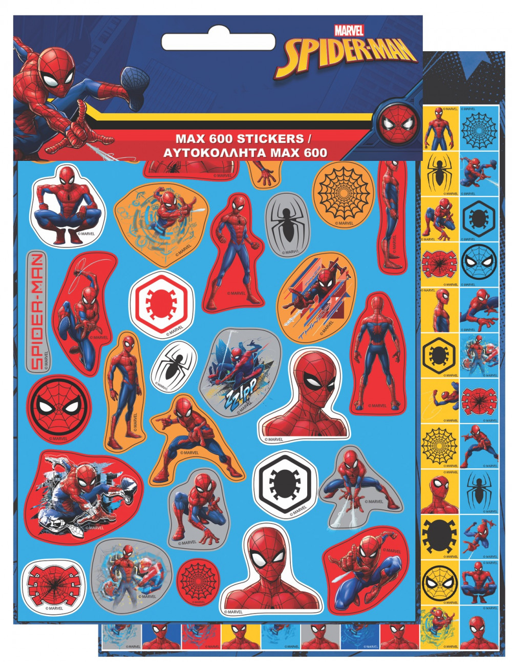Spiderman Dark 600-osaline kleepsukomplekt – tootepilt