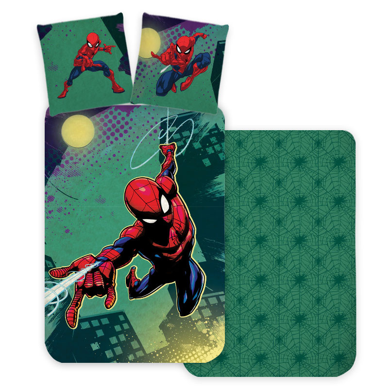 Spiderman Emerald voodipesukomplekt 140x200cm, 70x90 cm – tootepilt