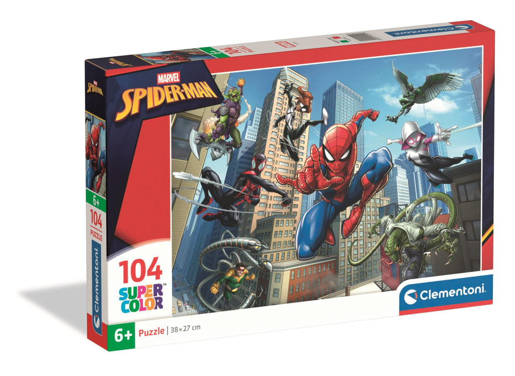 Spiderman Enemy 104-osaline Clementoni pusle – tootepilt