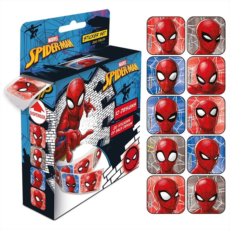 Spiderman Faces 200-osaline kleepsukomplekt – tootepilt