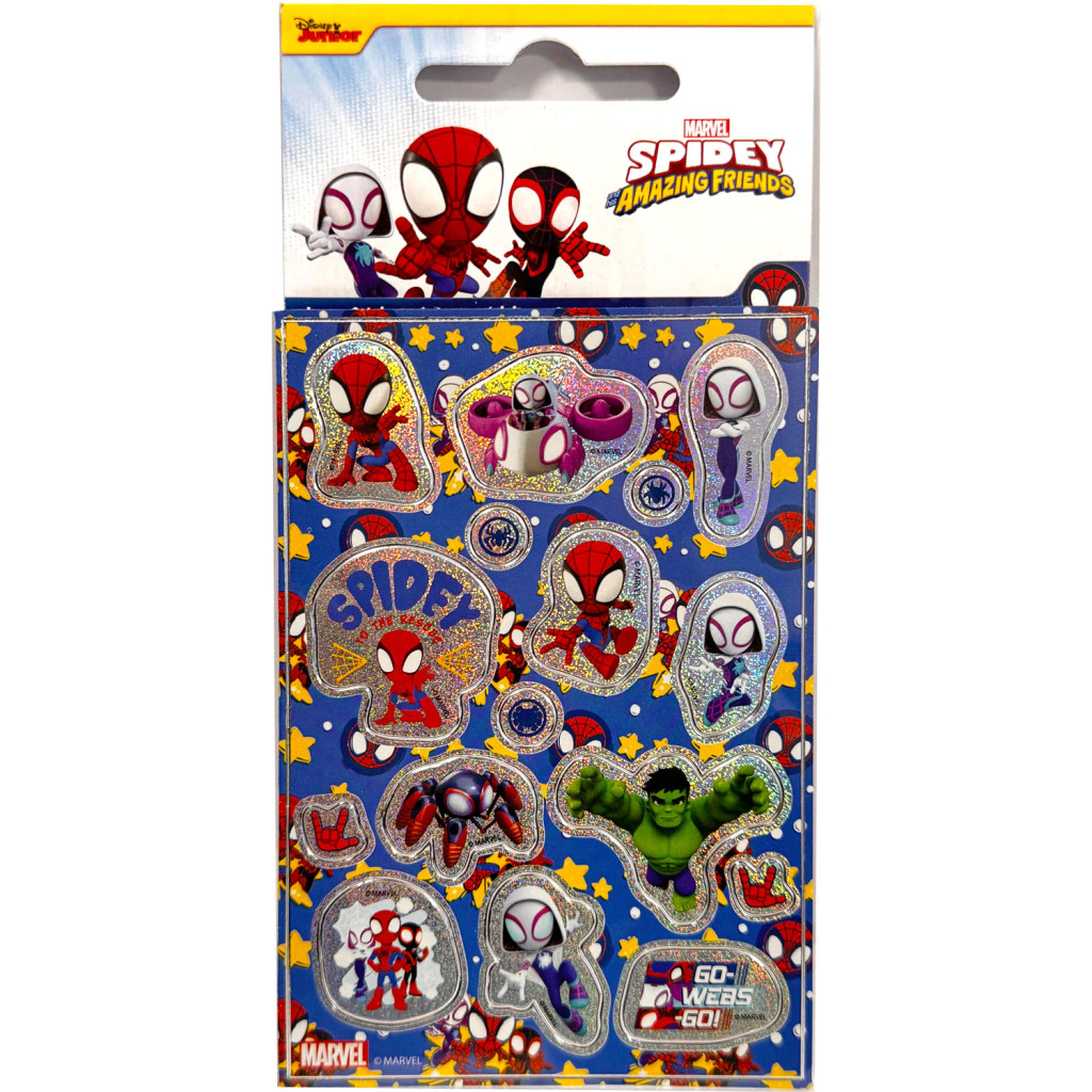 Spiderman Go Webs hologram kleepsukomplekt – tootepilt