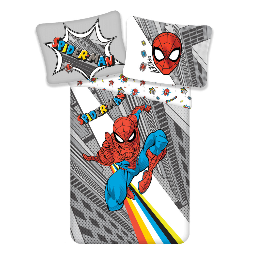 Spiderman Pop bedding cover 140x200cm, 70x90 cm – tootepilt