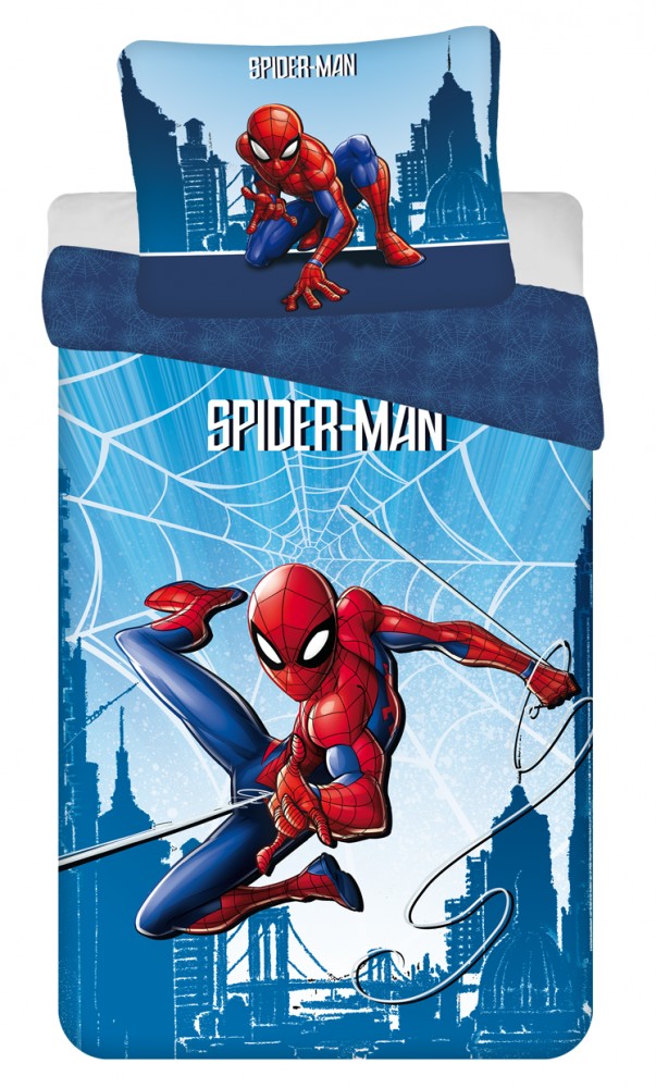 Spiderman Skyline voodipesukomplekt 140x200cm, 70x90 cm – tootepilt