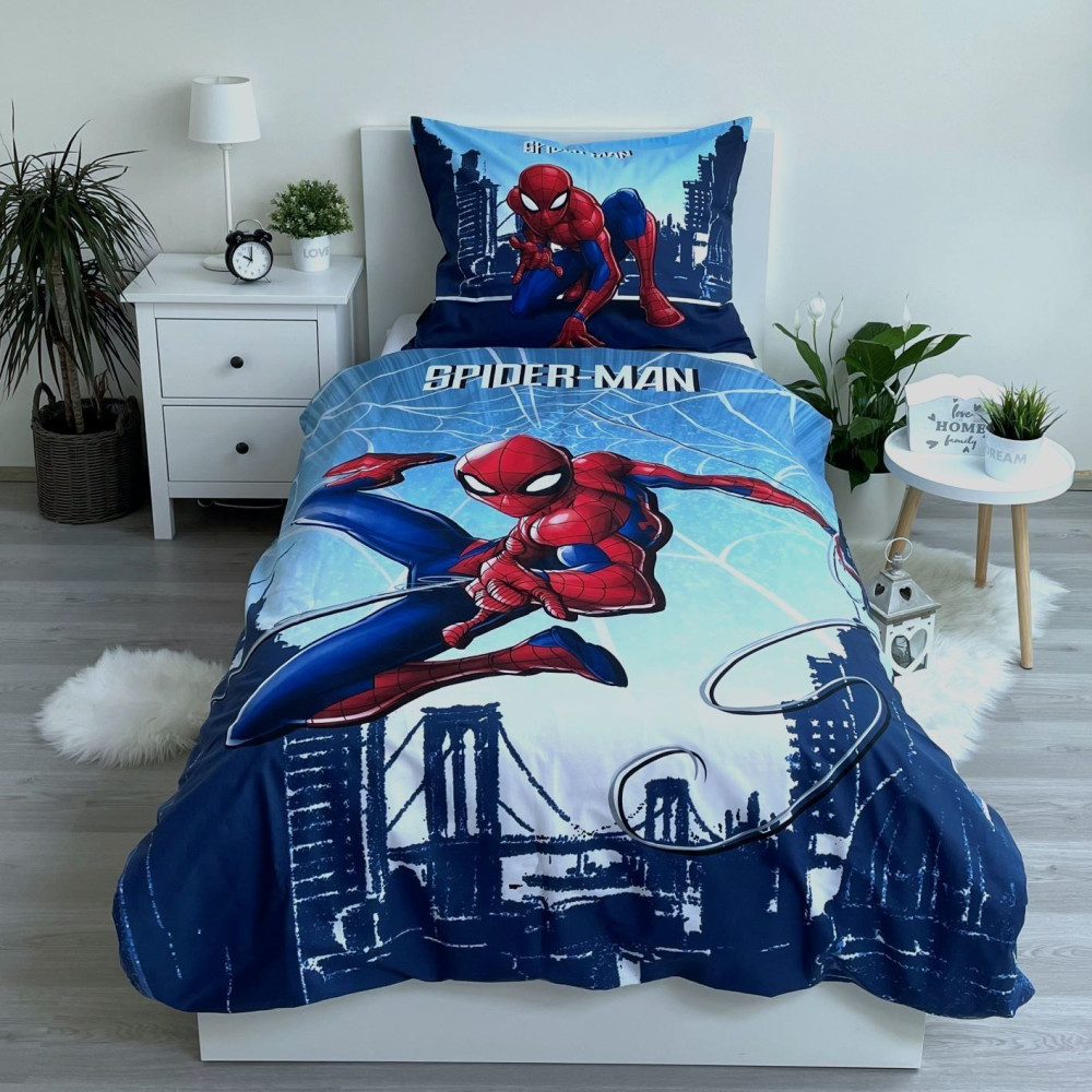 Spiderman Skyline voodipesukomplekt 140x200cm, 70x90 cm – detailvaade 2