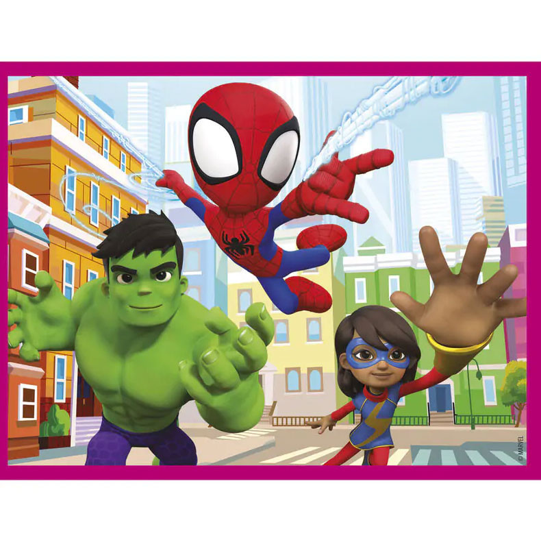 Spiderman Spidey 12-osaline story cube set by Clementoni – detailvaade 2