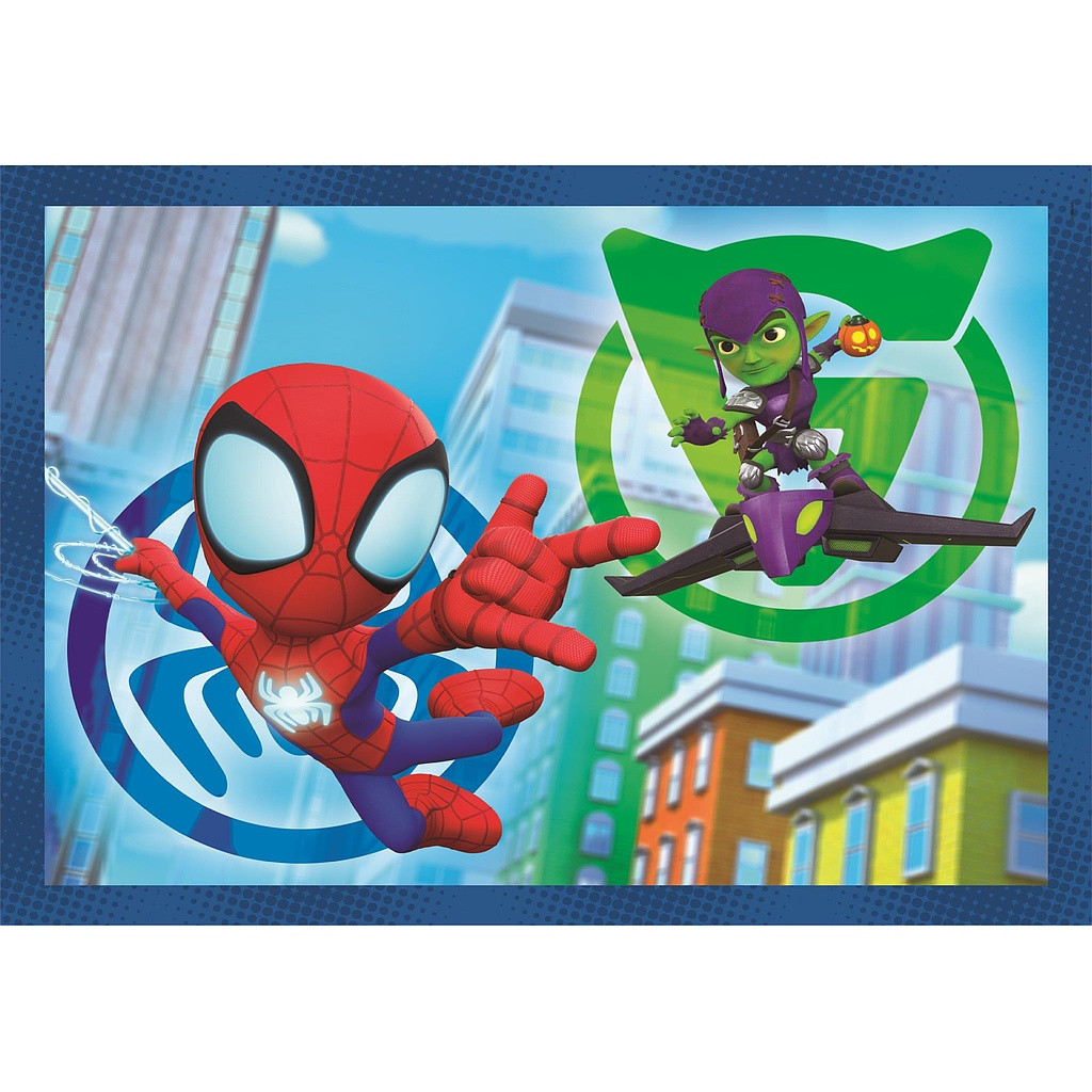 Spiderman Spidey 4-in-1 puslekomplekt Clementoni – detailvaade 2