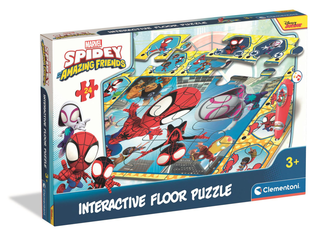 Spiderman Spidey and Friends interactive 24-osaline pusle Clementoni – tootepilt