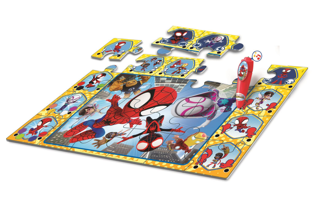 Spiderman Spidey and Friends interactive 24-osaline pusle Clementoni – detailvaade 2
