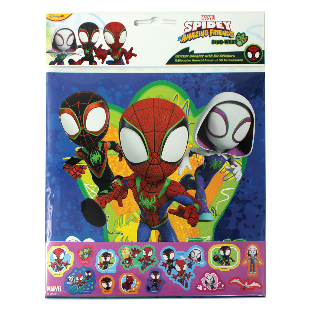 Spiderman Spidey Dino-Webs 50 kleepsuga kleepsualbum – tootepilt