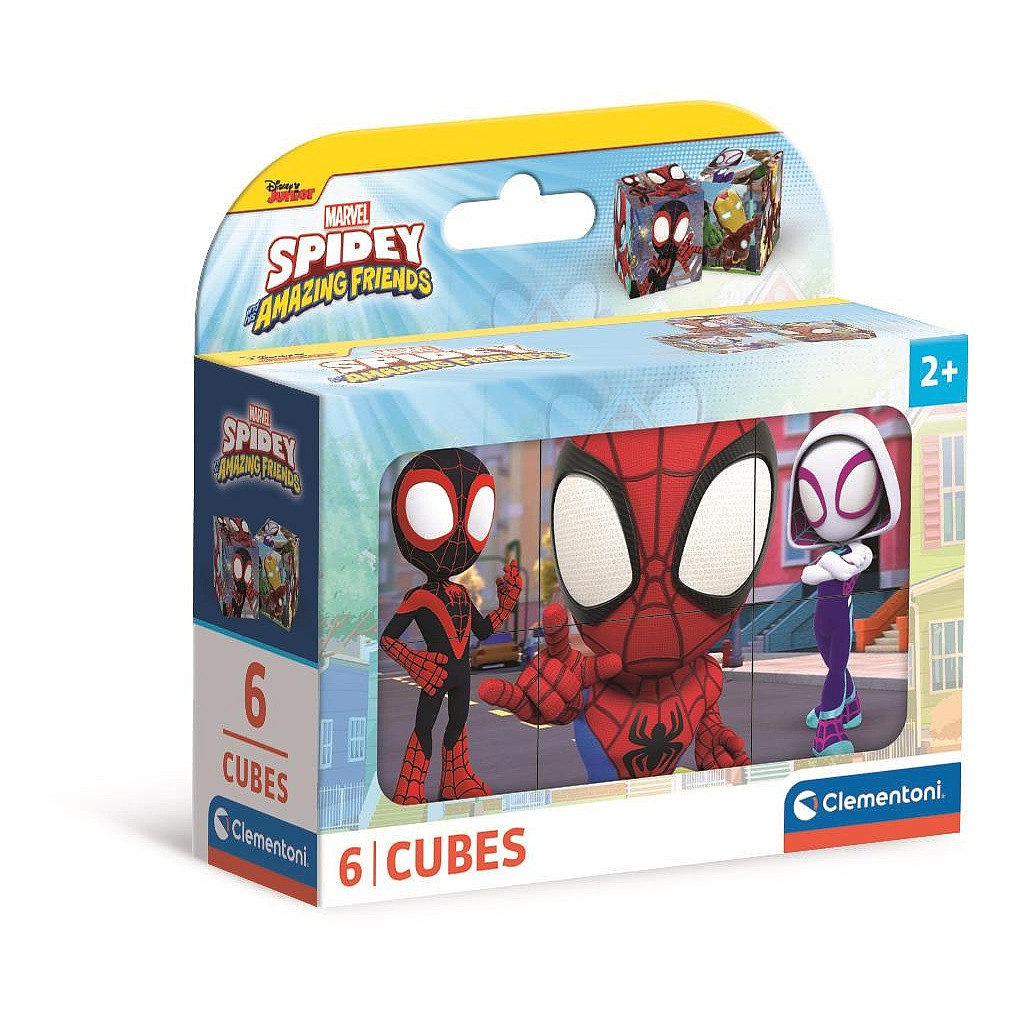 Spiderman Spidey Fairy Tale Cube Set 6-osaline Clementoni – tootepilt