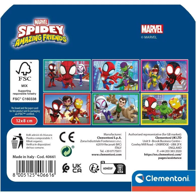 Spiderman Spidey Fairy Tale Cube Set 6-osaline Clementoni – detailvaade 2