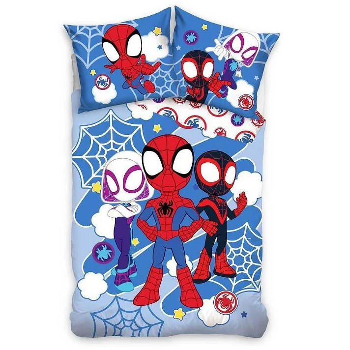 Spiderman Spidey Light children's bedding cover 100x135 cm, 40x60 cm – tootepilt