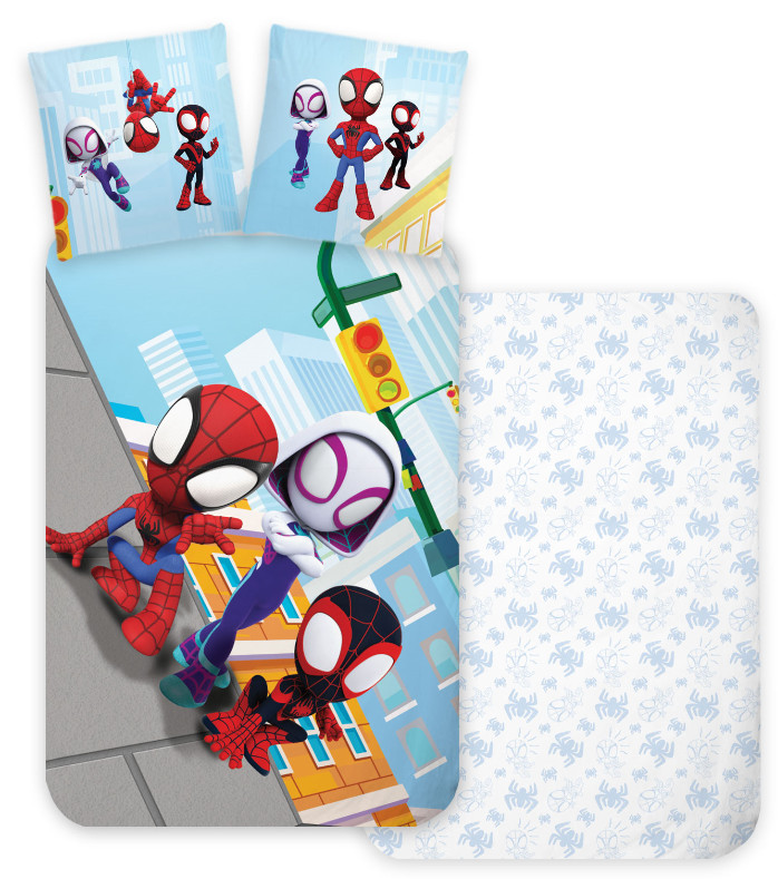 Spiderman Squad children's tekikott 100x135 cm, 40x60 cm – tootepilt