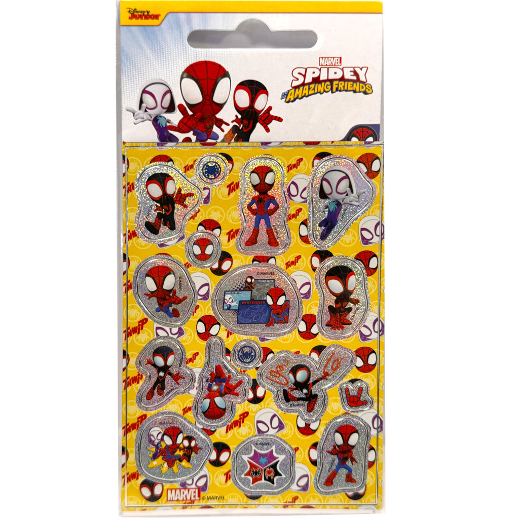Spiderman Techno Racer hologram kleepsukomplekt – tootepilt