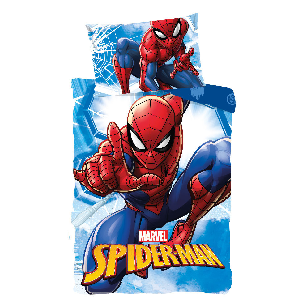 Spiderman Webmaze children's voodipesukomplekt 100x135 cm, 40x60 cm – detailvaade 2