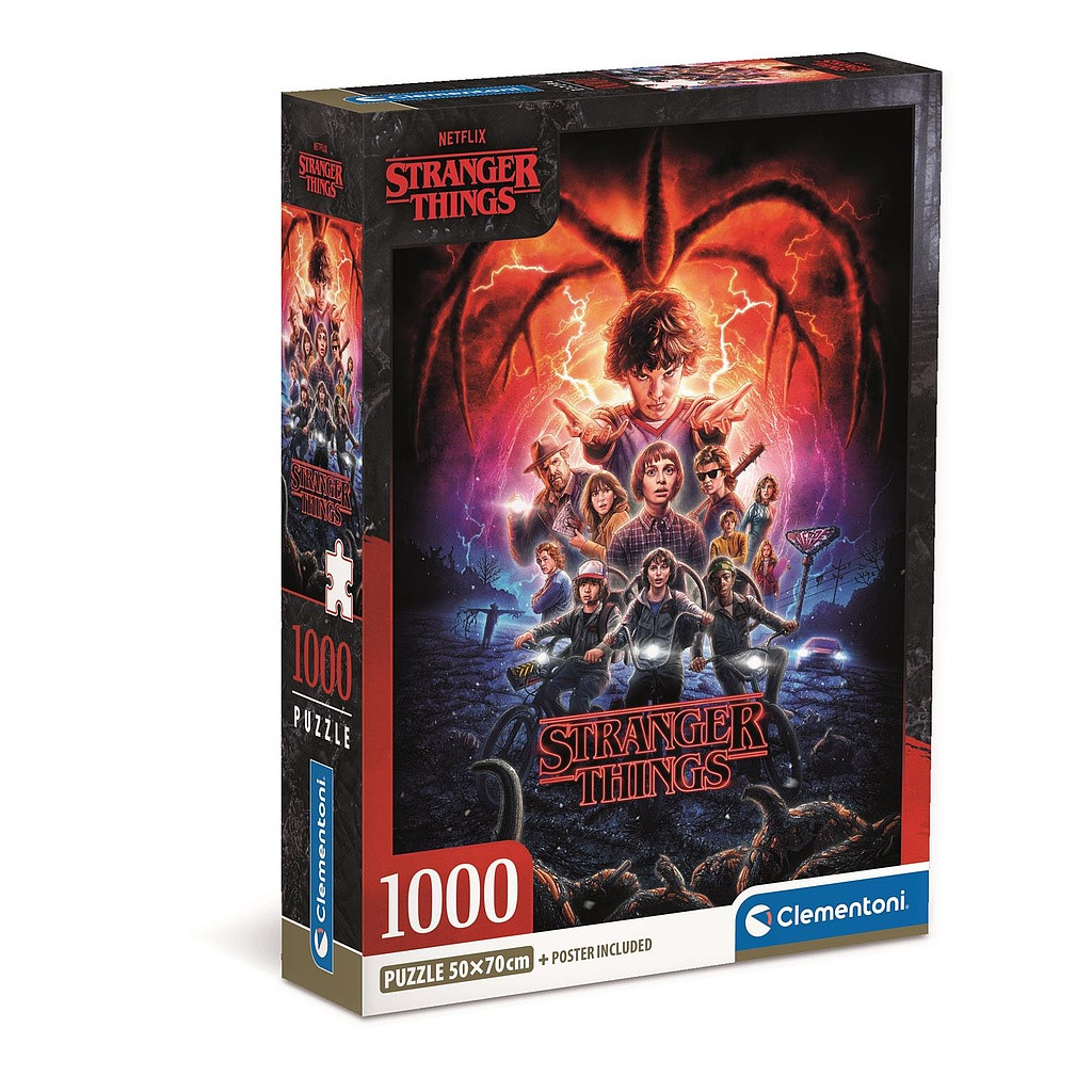 Stranger Things 1000-osaline Clementoni pusle Compact – tootepilt