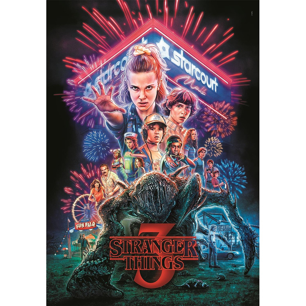 Stranger Things Starcourt Mall 1000-osaline Clementoni pusle Compact – detailvaade 2