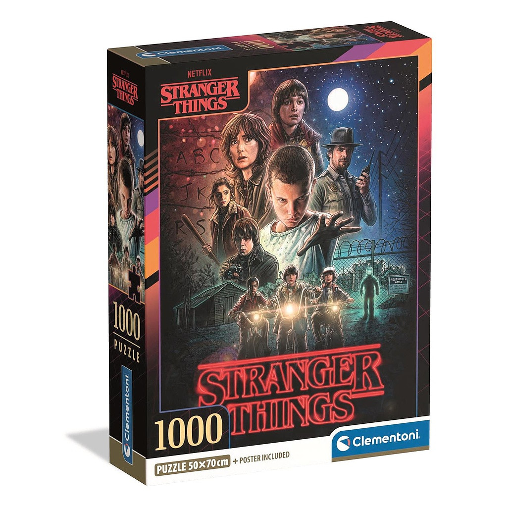 Stranger Things The Beginning 1000-osaline Clementoni pusle Compact – tootepilt