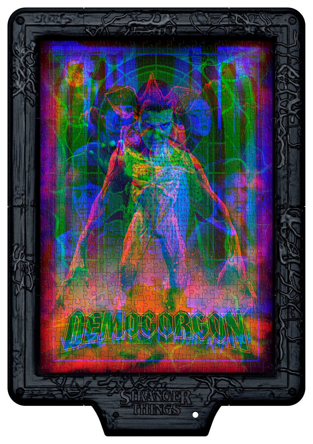 Stranger Things The Demogorgon 520-osaline pusle with LED frame Clementoni – detailvaade 2