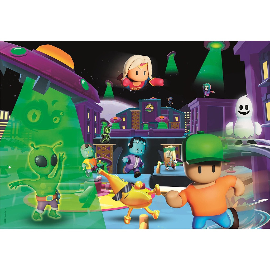Stumble Guys Alien 180-osaline Clementoni pusle – detailvaade 2