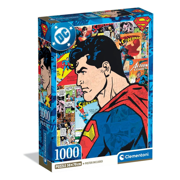 Superman Comic 1000-osaline Compact pusle Clementoni – tootepilt