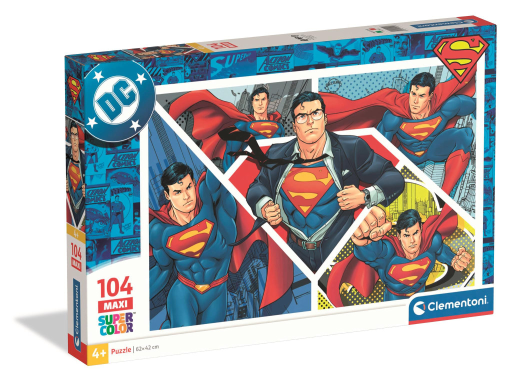 Superman Comic Legends 104-osaline maxi pusle Clementoni – tootepilt