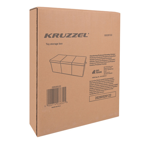 Suur kaanega mänguasjakast, 94 cm, 132 l