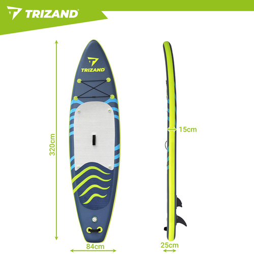 Täispuhutav SUP-laud, 320 cm, aeru ja seljakotiga