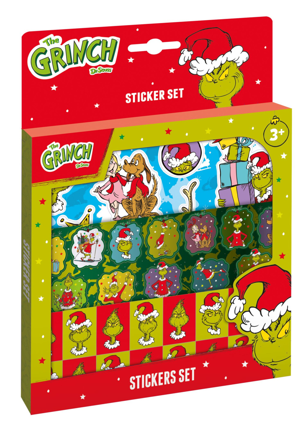 The Grinch Dr Seuss kleepsukomplekt – tootepilt