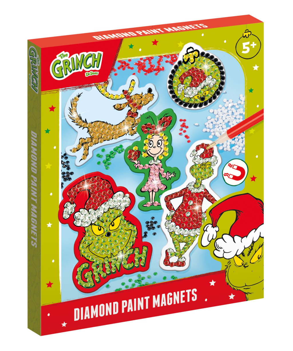 The Grinch Dr Seuss teemantmosaiigiga magneti komplekt – tootepilt