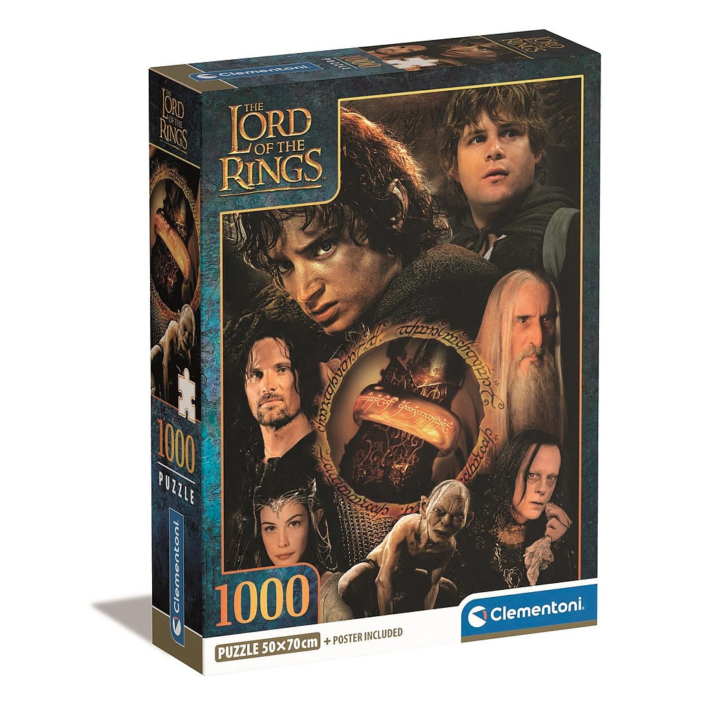 The Lord of the Rings, The One Ring's Burden 1000-osaline Compact pusle Clementoni – tootepilt